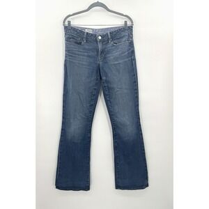 Y2K Gap Jeans Womens Sexy Boot 10 Long Tall Mid Rise Medium Wash Heel Drag Retro